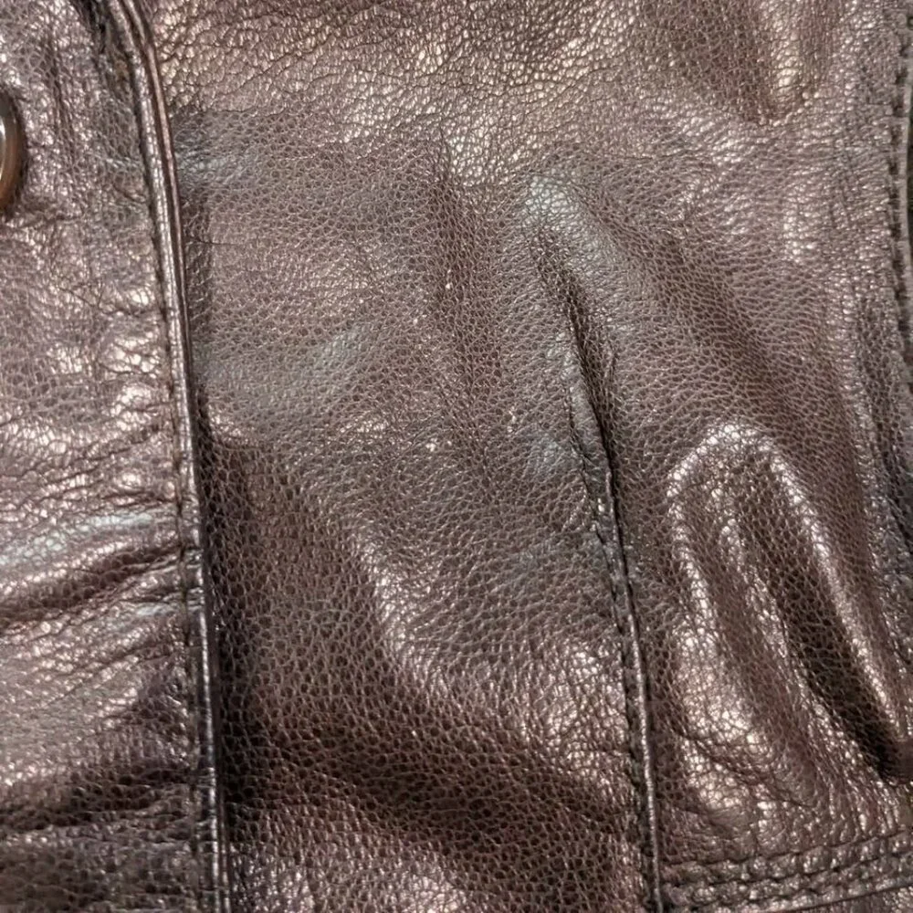 Wilsons Leather Vintage Jacket Size Medium Brown - Picture 10 of 10